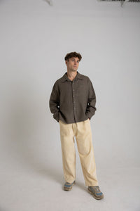 Cream Corduroy Pants