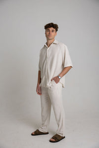Oat Linen Pants