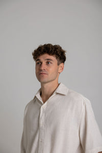 Oat Linen Shirt - Short Sleeve